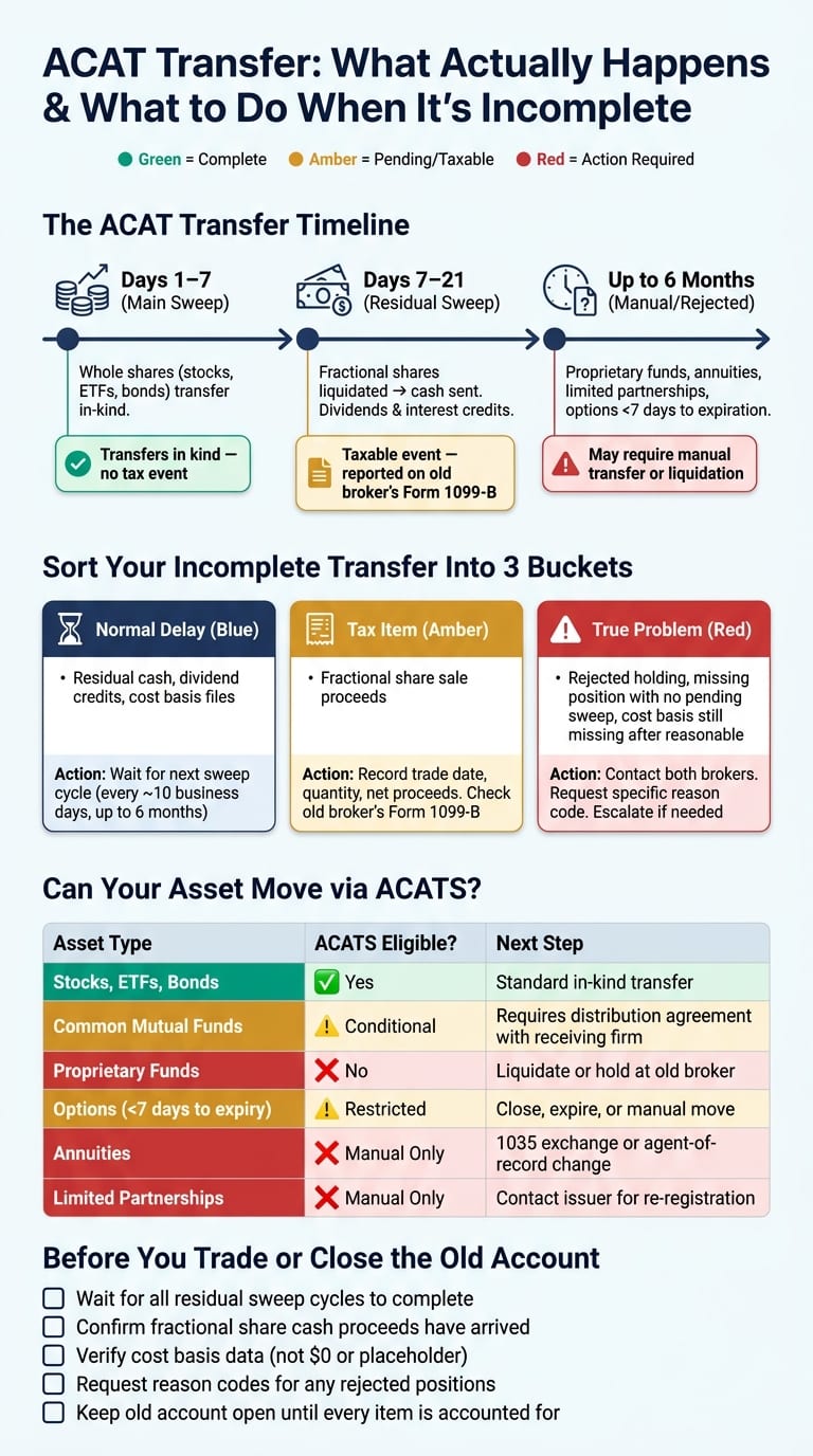 ACAT Transfer Troubleshooting: What to Do When Your Brokerage Transfer Isn't Complete