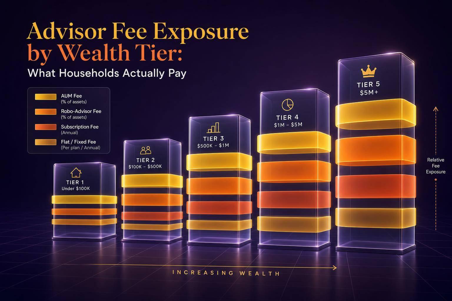 Advisor Fee Exposure by Wealth Tier: What Households Actually Pay