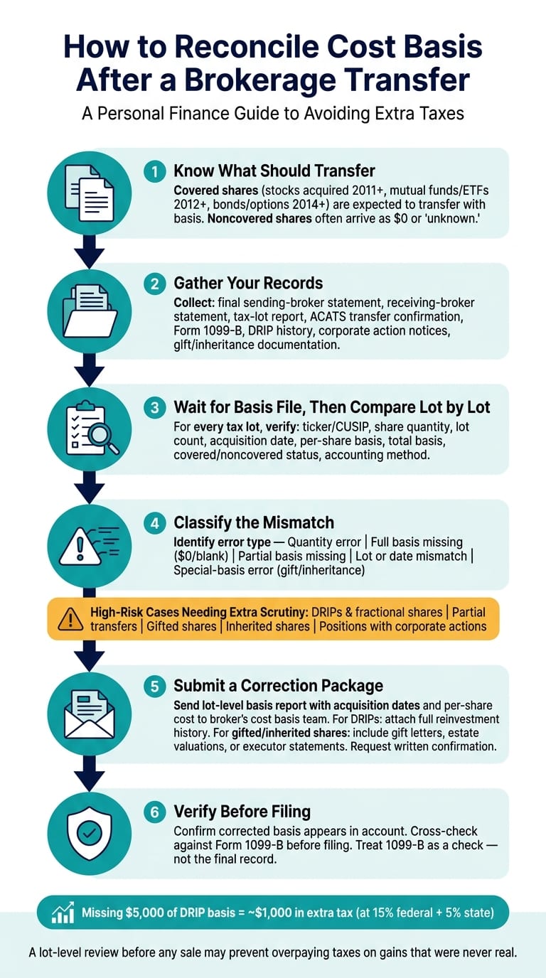 Brokerage Transfer Basis Reconciliation: Step-by-Step Checklist