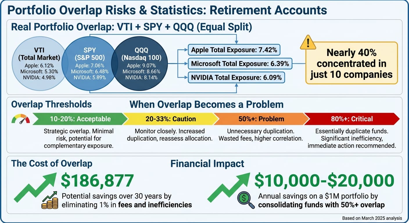 Portfolio Overlap Impact: Concentration Risks and Cost Savings in Retirement Accounts