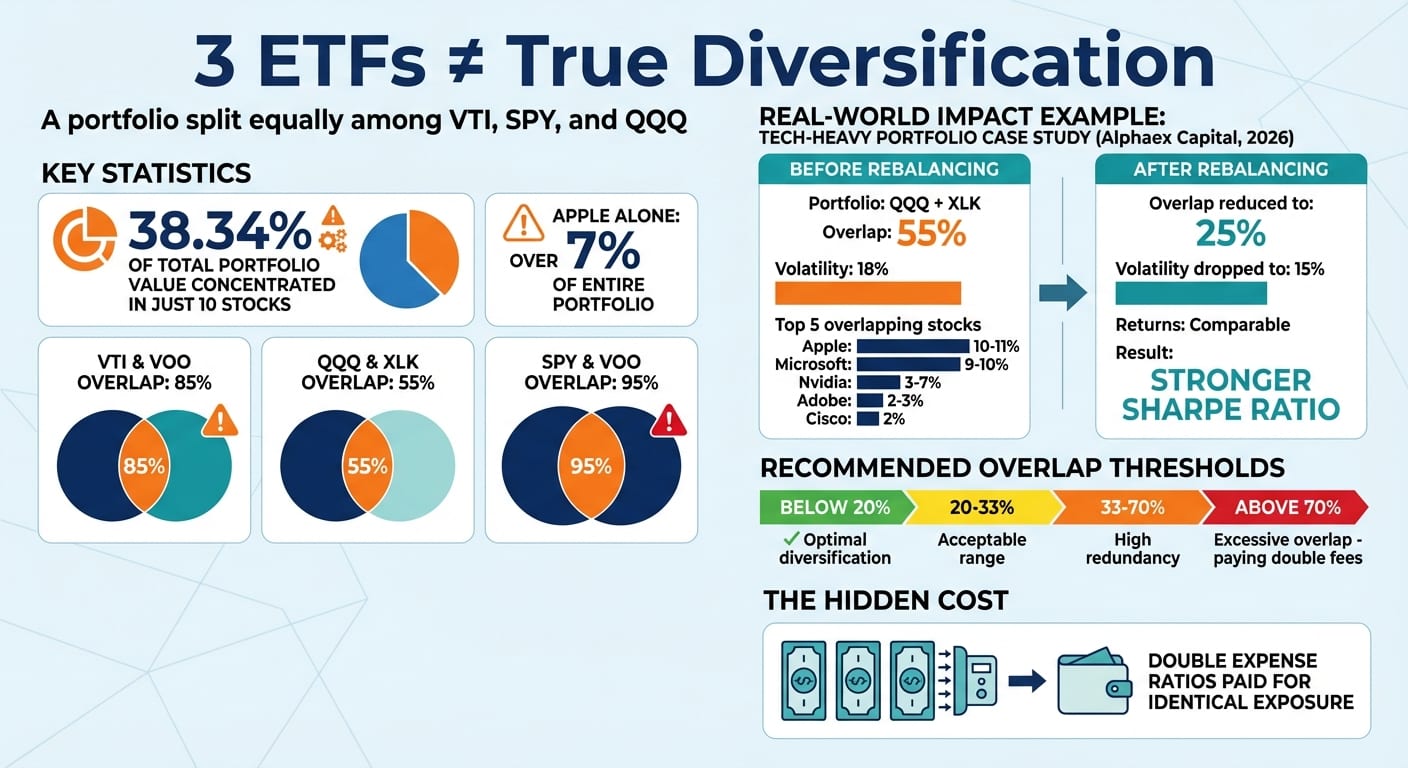 ETF Portfolio Overlap: Concentration Risk in a 3-ETF Portfolio