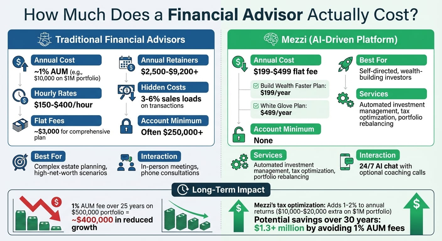 Financial Advisor Costs: Traditional vs AI-Driven Comparison