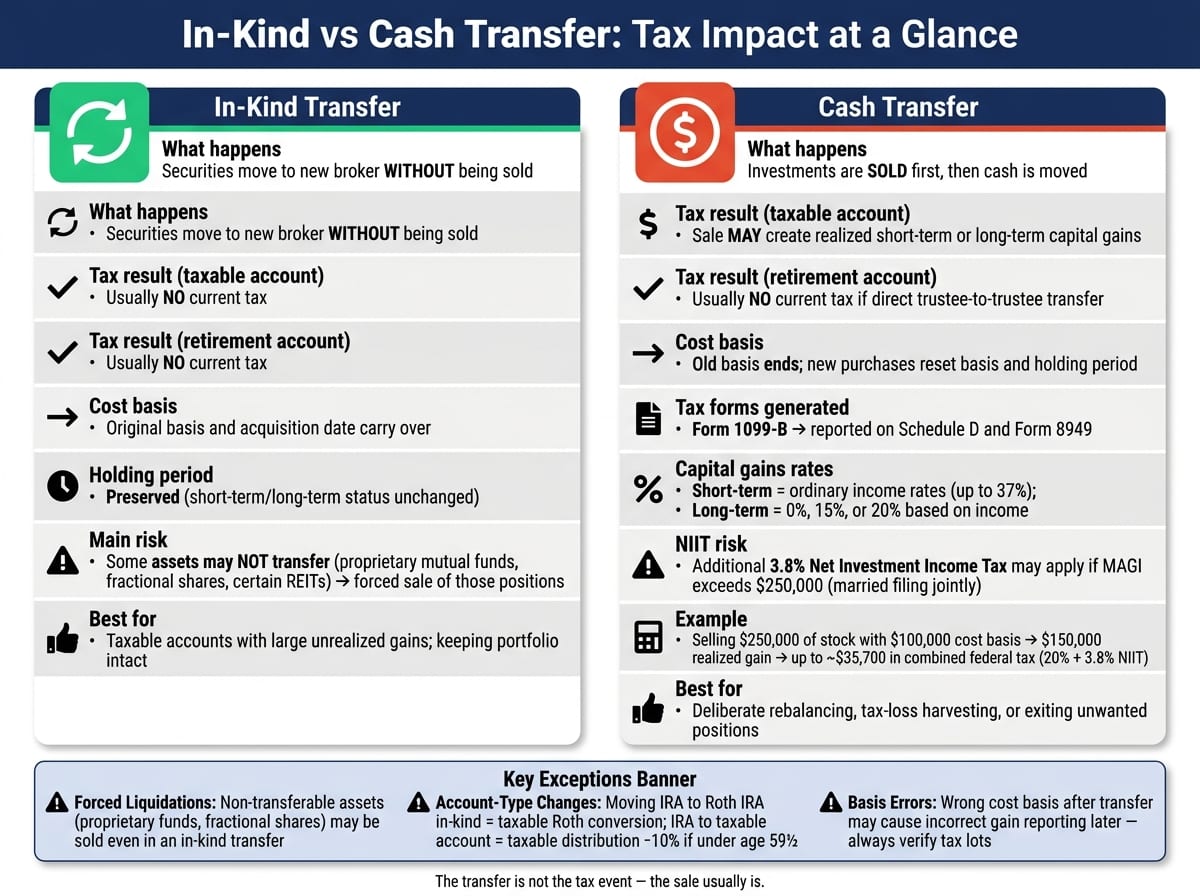 In-Kind vs Cash Transfer: Tax Impact at a Glance