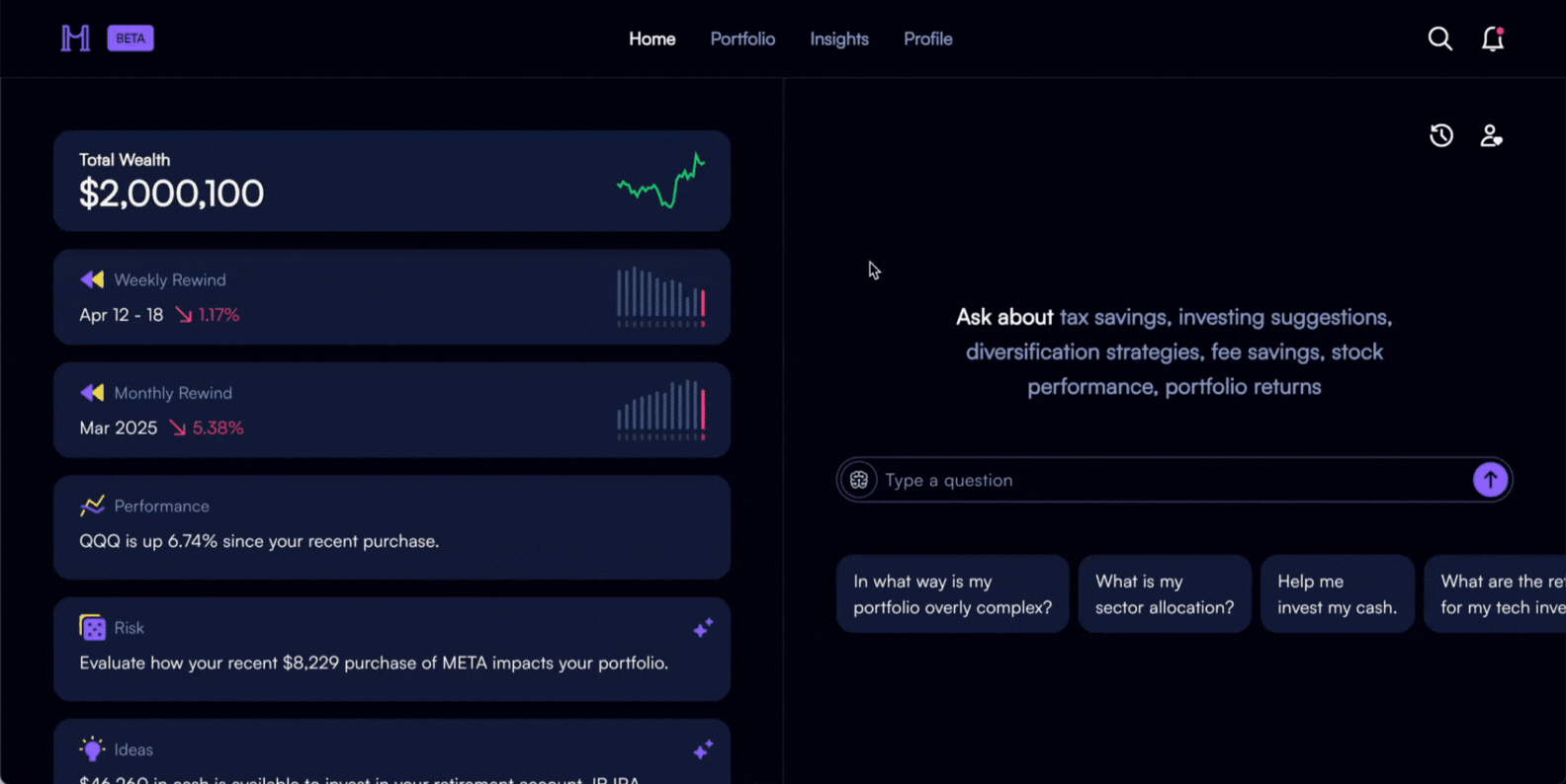 Selecting an AI model in Mezzi AI Chat