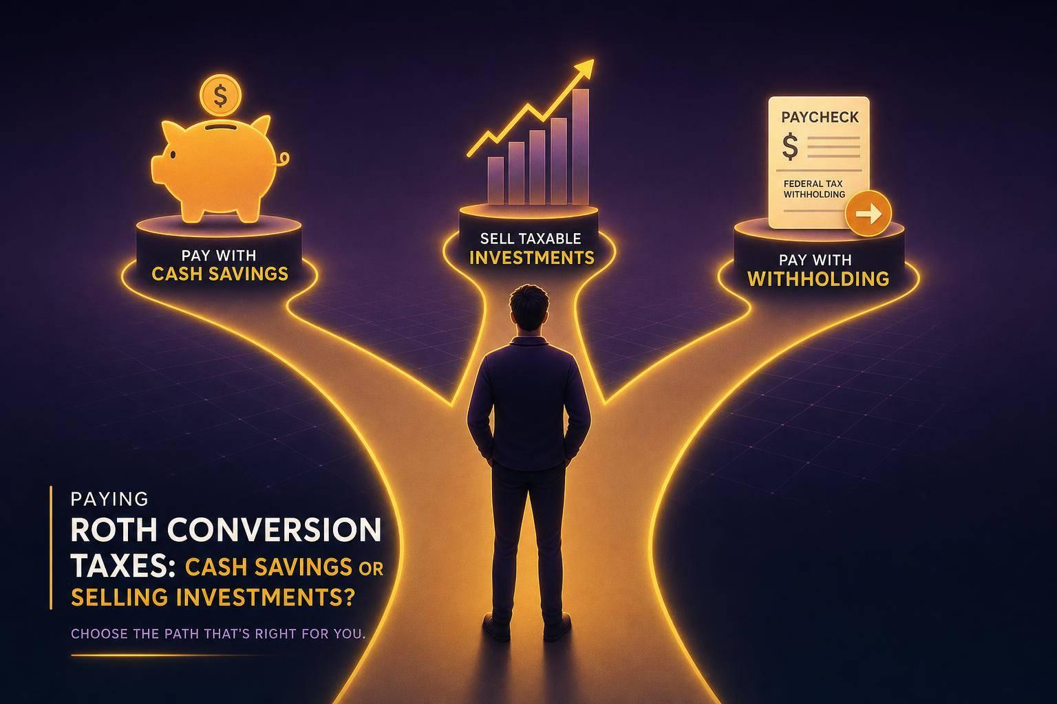 Paying Roth Conversion Taxes: Cash Savings or Selling Investments?