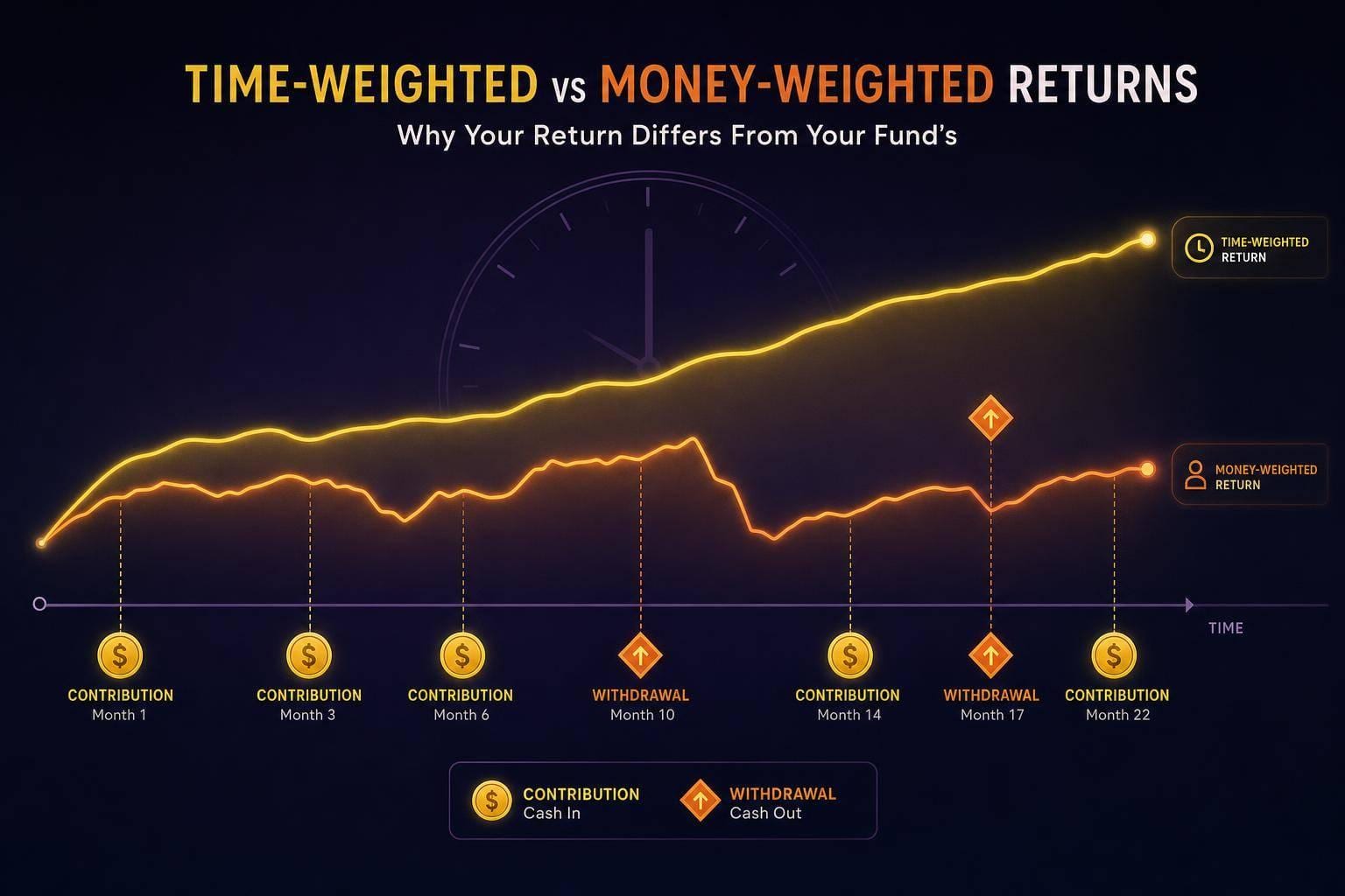 Time-Weighted vs Money-Weighted Returns: Why Your Return Differs From Your Fund’s